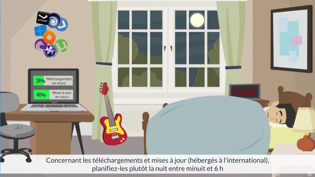 Planifiez les téléchargements la nuit